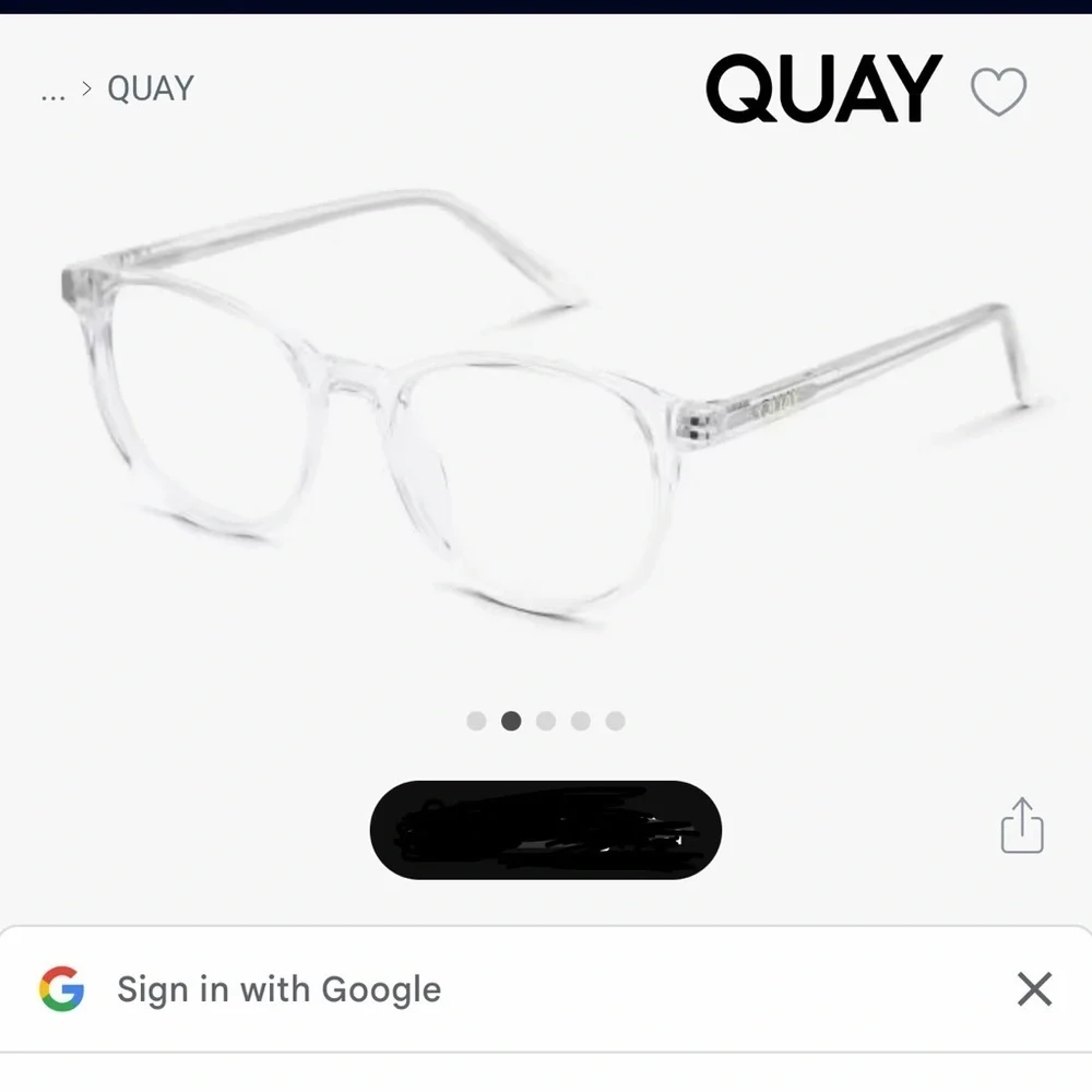 Quay Australia Clear Glasses